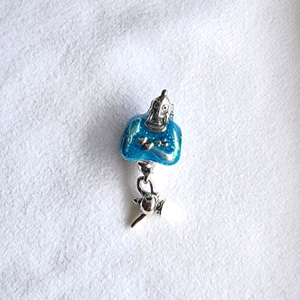 NEW Disney Aladdin Genie & Lamp sterling silver Charm for Pandora bracelet